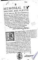 Memorial en hecho del pleyto que se trata en este sacro supremo y Real Consejo, entre don Angel Cetrilles, ... y don Iuan Bautista Cetrilles, ... y entre el señor abogado fiscal, ..