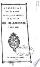 Memorial literario instructivo y curioso de la Corte de Madrid