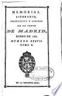 Memorial literario instructivo y curioso de la Corte de Madrid