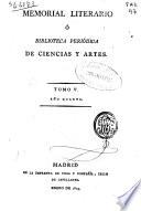 Memorial Literario o Biblioteca Periodica de ciencias, literatura y artes