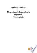 Memorias de la Academia Española.
