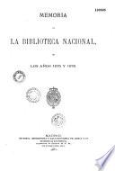 Memorias de la Biblioteca Nacional