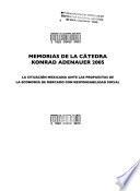 Memorias de la Cátedra Konrad Adenauer 2005