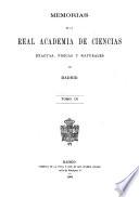 Memorias de la Real Academia de Ciencias Exactas, Físicas y Naturales de Madrid