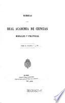 Memorias de la Real Academia de Ciencias Morales y Políticas