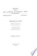 Memorias de la Real Academia de Ciencias y Artes de Barcelona