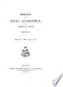 Memorias de la Real Academia de Ciencias y Artes de Barcelona