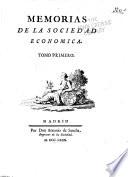 Memorias de la Real sociedad economica de Madrid