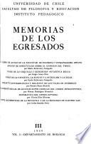 Memorias de los egresados
