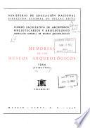Memorias de los museos arqueológicos provinciales