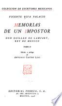 Memorias de un impostor, Don Guillén de Lampart, rey de México