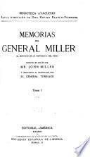 Memorias del general Miller