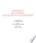 Memorias del general Rafael de Nogales Méndez