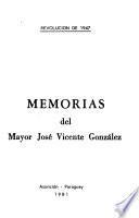 Memorias del mayor José Vicente González