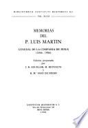 Memorias del P. Luis Martín