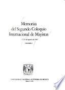 Memorias del Segundo Coloquio Internacional de Mayistas