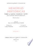 Memorias históricas sobre la marina