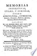 Memorias instructivas, y curiosas sobre agricultura, comercio, industria, economía, chymica, botanica, historia natural, &c