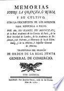 Memorias sobre la Granza, o Rubia, y su cultivo ... traducidas del Francès