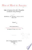 Men of Mark in America