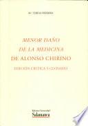 Menor daño de la medicina de Alonso de Chirino