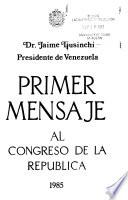 Mensaje al Congreso de la República