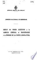 Mensaje del Poder Ejecutivo a la Asamblea General al inaugurarse el ... legislatura