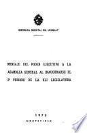 Mensaje del Poder Ejecutivo a la Asamblea General