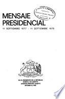 Mensaje presidencial