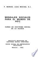 Mensajes sociales para el mundo de hoy