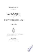 Mensajes y proyectos de ley