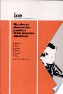 Métodos de observación y análisis de procesos educativos