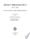 México bibliográfico, 1957-1960