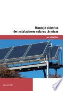 MF0603_2 - Montaje eléctrico de instalaciones solares térmicas