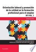 MF1446_3 - Orientación laboral y promoción de la calidad en la formación profesional para el empleo