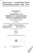 Military Construction Appropriations