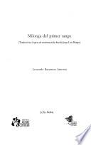Milonga del primer tango