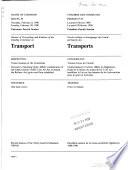 Minutes of Proceedings and Evidence of the Standing Committee on Transport