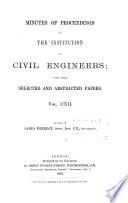 Minutes of Proceedings of the Institution of Civil Engineers