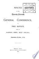 Minutes of the General Conference of Free Baptists