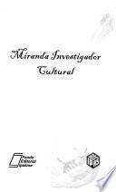 Miranda investigador cultural