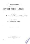 Miscelánea histórica, política y literaria