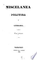 Miscelanea politica y literaria