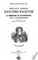 Miscelaneas literarias