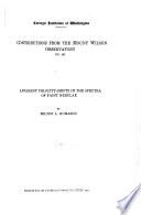 Miscellaneous Papers on Nebulae