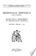 Missionalia hispánica