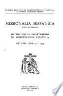 Missionalia hispánica