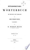 Mittelhochdeutsches Worterbuch mit Benutzung des Nachlasses von Georg Friedrich Benecke