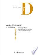 Modos de describir el Derecho