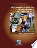 Módulo de condiciones socioeconómicas de la ENIGH 2008. Manual del entrevistador